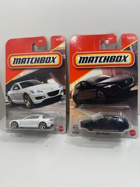Matchbox Mazda Bundle 2004 RX-8 (19/125) & 2019 Mazda3 (14/125) Diecast